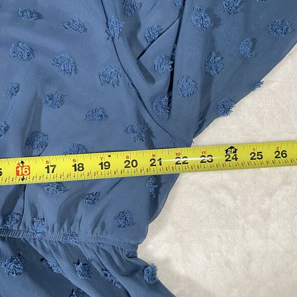 Maacie Women's 2XL Babydoll Top Sheer Long Sleeve Swiss Dots CottageCore Peasant - Picture 5 of 7